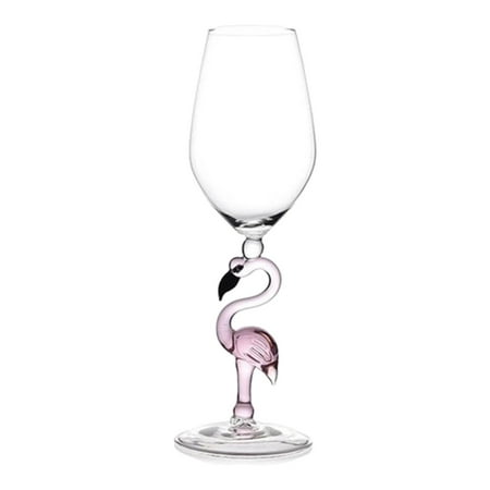 

Pink Flamingo Martini Goblet Transparent Drinkware Crystal Champagne Cup for Christmas Cocktail 330ML