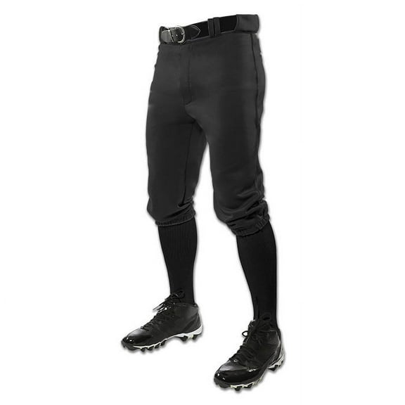 Champro Sports Triple Crown Mens Baseball Knicker Pants, Black, 2X-Large