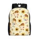 thumbnail image 1 of Balery Watercolor Bee Honey Honeycomb Bee Mochila - Mochila Estilosa y Duradera para Laptop de 15 Pulgadas con Tela Oxford Impermeable, 1 of 8