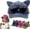 Blue, variant on Cat Ear Trucker Hat with Detachable Sunglasses, Baseball Cap UV Protection Snapback
