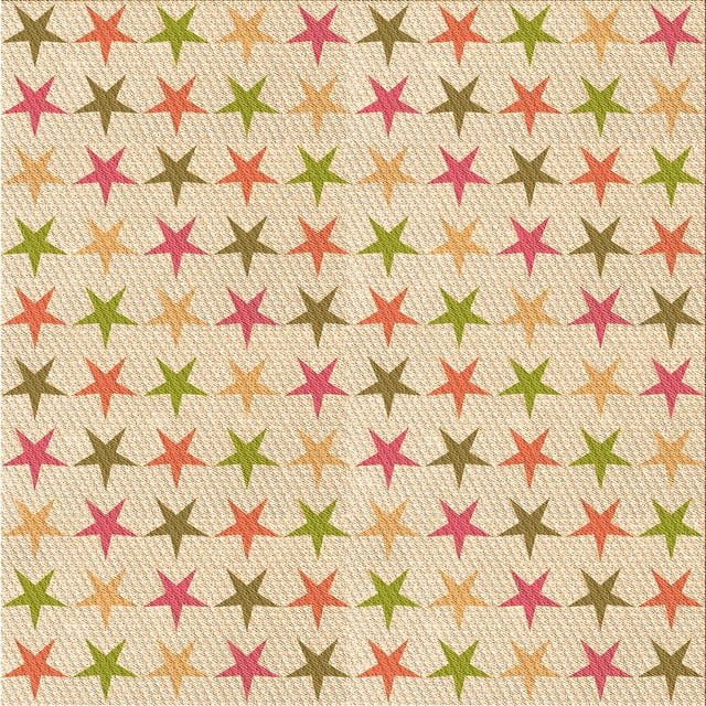 Ahgly Company Machine Washable Indoor Square Transitional Construction Cone Orange Area Rugs, 4' Square