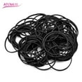 thumbnail image 4 of Kiplyki 100Pcs Women Mini Small Black Rubber Hair Elastic Braids Plaits Braiding Band, 4 of 4