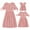 Pink, variant on FYMNSI Mommy and Me Summer Casual Boho Dresses Floral A-Line Ruffled Sleeveless Sundress Family Matching Outfits Flowy Beach Hawaiian Dress Green (Baby Girl3-6M)