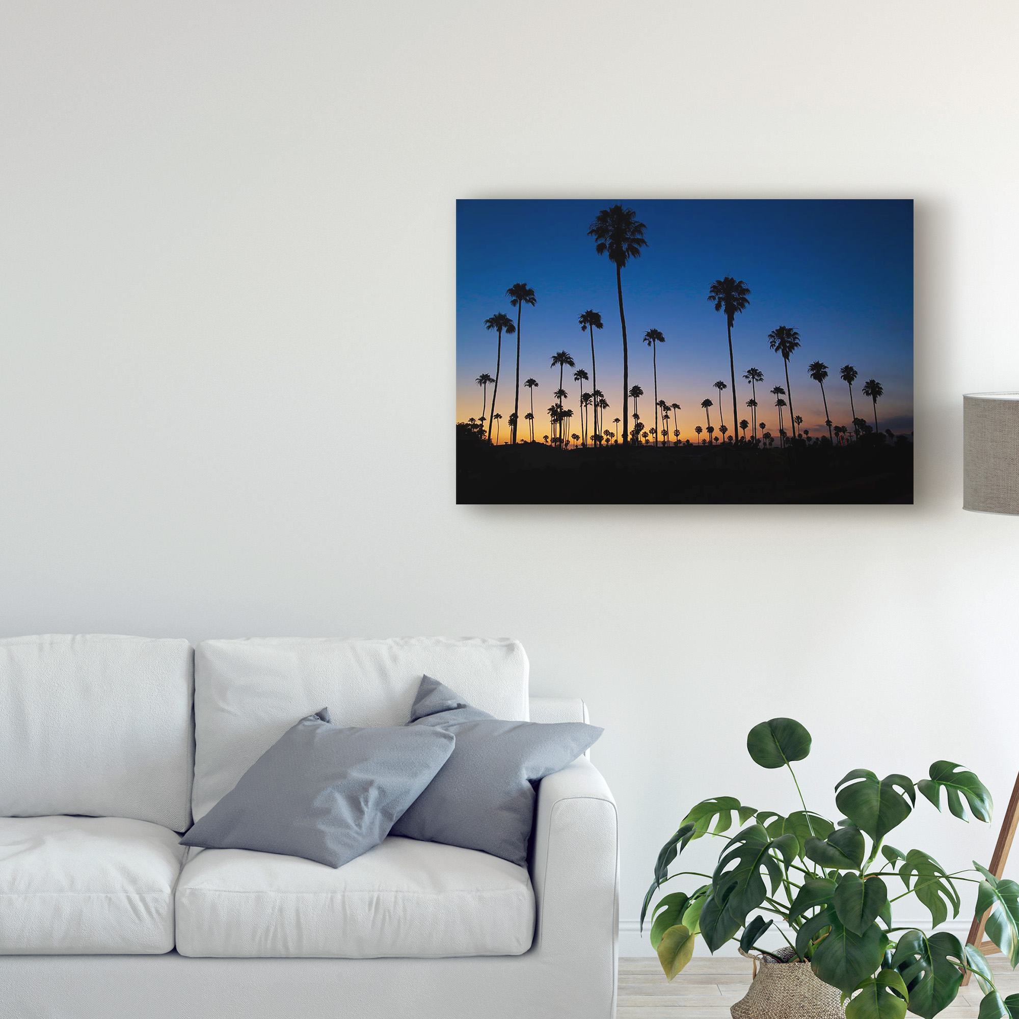 Trademark Fine Art 'Palm Trees Ventura' Canvas Art by American School