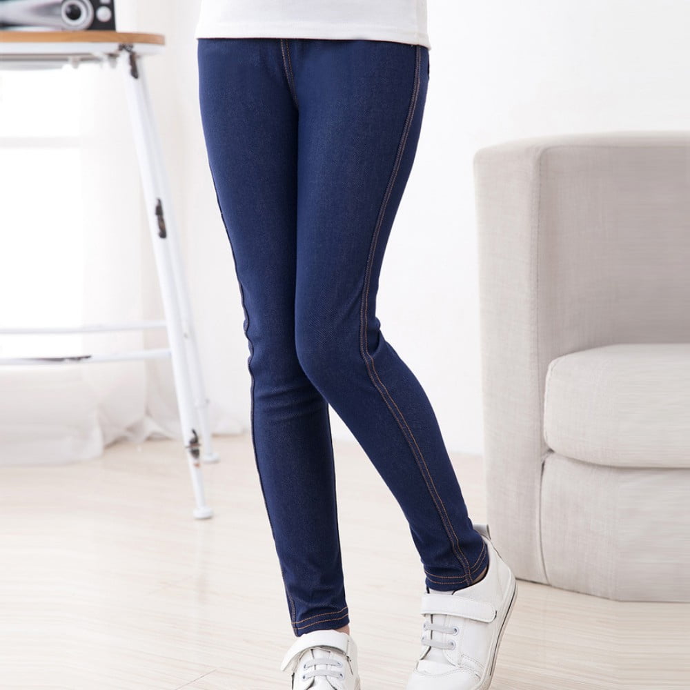 Big/Little Girl Skinny Jeans Super Soft Stretchy Stylish Knit Slim Fit  Comfy Casual Pants