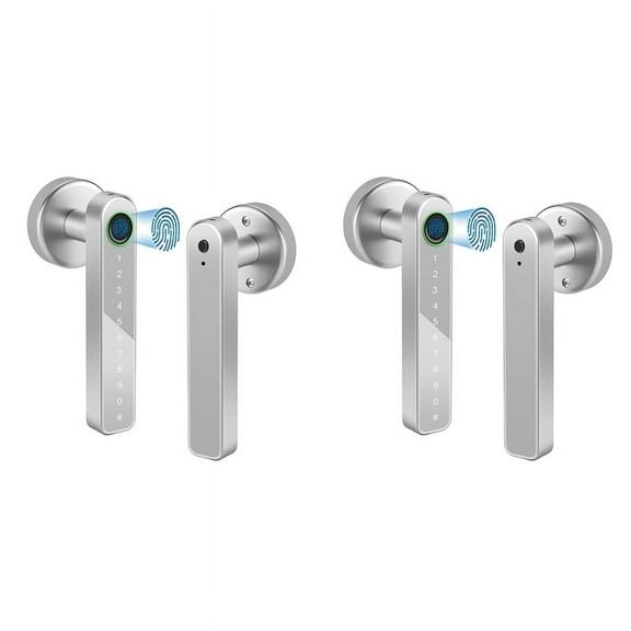 2X Smart Door Lock Keyless Entry Door Lock Keypad Door Lock with Handle, Fingerprint Door Lock with Tuya APP WiFi