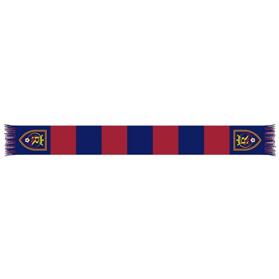 Blue/Red Real Salt Lake Team Bar Knit Scarf