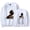 White, variant on Arijit Singh Sportswear trendy pattern men's and women's fashionable long sleeved round neck pullover