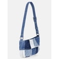 thumbnail image 4 of Kacey Lee Women's Denim Shoulder Bag, Denim Patchwork, 4 of 6