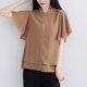 thumbnail image 5 of Camisas de Manga Corta para las Mujeres Casual, Botón de Cuello en V de la Moda de Verano, Top Suelto/Camisa Casual, 5 of 9