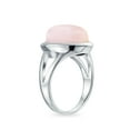 thumbnail image 2 of Bling Jewelry Womens Oval Cabochon Moonstone Silver Ring with Split Shank  Statement Design, 2 of 5