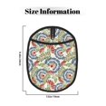 thumbnail image 3 of Pofeuu Paisley Floral 5 Print Silicone Pot Mat Mitten With Hanging Loop Heat Resistant Oven Mitts Non-Slip Bbq Baking Smoking Potholders, 3 of 7