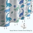 thumbnail image 6 of Blue Toned Dinosaur Pattern Shower Curtain 72"x84" ,Bathroom Decorative Shower Curtains Set with 12 Hooks,Modern Waterproof Washable Shower Curtain, 6 of 6