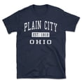 thumbnail image 1 of Plain City Ohio Classic Established Men's Cotton T-Shirt, 1 of 1