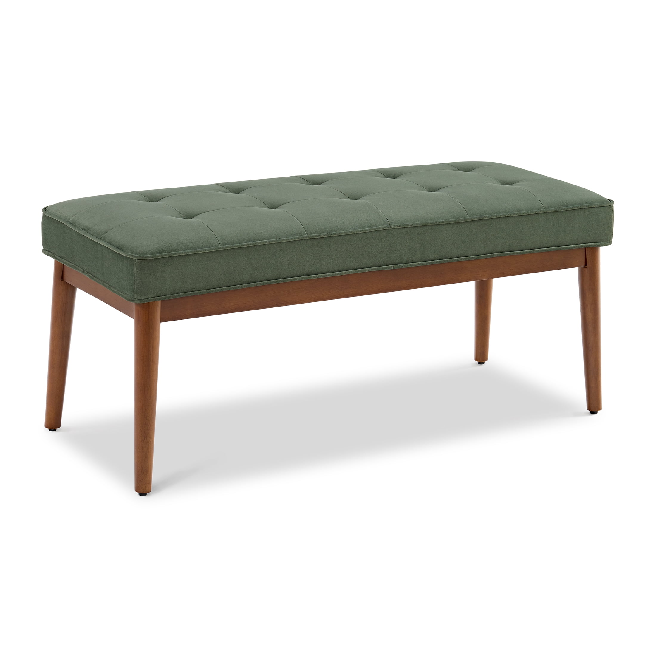 Better Homes & Gardens Colton 44" Upholstered Accent Bench, Olive