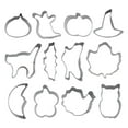 thumbnail image 2 of ACDANC 2026 New Halloween Cookie Cutters Set,12Pcs Mini Halloween Cookie Cutters Stainless Steel - Pumpkin,Ghost,Bat,Witch'S Hat,Cat and More for Baking, Parties, Halloween, Cookies, 2 of 3