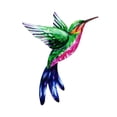 thumbnail image 2 of Iron Hummingbird Wall Decor, Hanging Wall Sculpture Metal Hummingbird Statue Green, 2 of 8