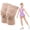Beige, variant on 1 Pair Gel Knee Pads for Figure Skating & Dance - Breathable Cushion Support Pads for Men, Women, 2PCs, XL, Black