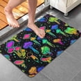thumbnail image 4 of Colorful Mushroom Star Black Pattern Bathroom Rugs Mat,Non Slip Microfiber Bathroom Rug,Rubber Backing,Soft Bathroom Mats for Bathroom Floor,Tub and Shower,20x32in(50x80cm), 4 of 5