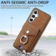 thumbnail image 2 of Funda para Samsung Galaxy A54 5g de cuero con acabado galvanizado y tarjetero (negro), 2 of 5