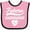 Pink and Black, variant on Inktastic Future Cardiologist Childs Medical Occupation Boys or Girls Baby Bib