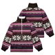 thumbnail image 2 of Hombres Casual Moda Franela Navidad 3D Imprimir Cuello alto Manga larga Sudadera con cremallera Pompotops oipoqjl53030, 2 of 5