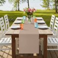 thumbnail image 4 of Table Runners 72 Inches Long Dress Scarves, Beige Solid Color Farmhouse Kitchen/Dining Table Runner, Coffee Tablerunners, Aesthetics Contemporary Luxury 14x72 Inch, 4 of 9