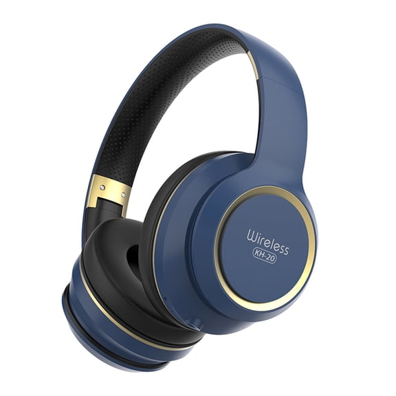 Wireless Bluetooth Headphones 5.1,40 Hrs Playtime Wireless Over-Ear Headphones,4 Mics ENC Noise Cancelling for Clear Calls, Lightweight Headset with Deep Bass Comfort fit for Travel Work,Blue