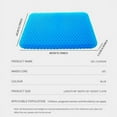 thumbnail image 3 of Gel Seat Cushion Summer Breathable Honeycomb Design For Pressure Relief Back Tailbone Pain - Home Office Wheelchair Chair Cars, 3 of 7