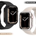 thumbnail image 3 of [2 Pack] Compatible for Apple Watch 45mm Case Bumper Cover No Screen Protector, iWatch Case Sport Clear Hard PC Shockproof Protective Cover Frame for iWatch Series 8 & 7 (Black/Clear,45MM), 3 of 5