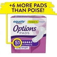 Equate Options Women's Incontinence Pads, Ultimate Absorbency, Long Length (51 Count)