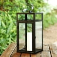 thumbnail image 4 of SAFAVIEH Fraleigh Black Metal Outdoor Candle Holder, 4 of 5