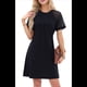 thumbnail image 2 of Vestido Camisero de Verano para Mujer, de Corta con Encaje, Informal, con Cuello Redondo y Plisado, Color Negro, Talla L, 2 of 10
