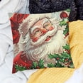thumbnail image 2 of BANET Red Christmas Pillow Covers Merry Christmas Throw Pillow Cover Farmhouse Christmas Decorations Winter Holiday Decor for Home Couch 22x22in, 2 of 5