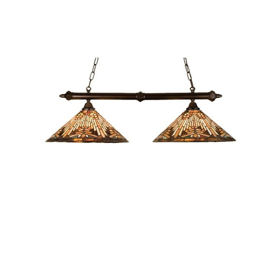 Meyda Tiffany 18858 Stained Glass / Tiffany Island / Billiard Fixture From The Cone