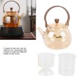 thumbnail image 4 of Glass Teapot, Wide Opening 950ML Anti Dripping Electric Ceramic Stove Glass Teapot  for Office, 4 of 7
