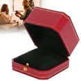 thumbnail image 3 of CAJA DE ANILLO único, Pantalla de Almacenamiente Resistente Al Desgate Caja de Anillo de Material Compuesto Suave para Regalo para Boda, 3 of 7