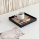 thumbnail image 3 of Decorative Wooden Tray in Nordic Style, Pastry Serving, Bread Presentation, Small, 3 of 4