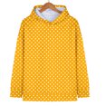 thumbnail image 3 of Women's Polka Dot Print Hooded Sweatshirt with Pocket, Oversized Long Sleeve Pullover, Soft Comfortable Casual Streetwear for Spring Autumn Daily Wear, Beach Outings and Loungewear Yellow S, 3 of 8