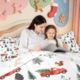 thumbnail image 5 of Manfei Farmhouse Santa Claus 7-Piece King Bedding,Western Xmas Festive King Bed in a Bag,Xmas Reversible, 5 of 7