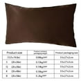 NKBBCU Standard Pillow Cases 2pc Pillowcase Silk Satin Imitation Silk