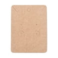 thumbnail image 1 of Blank Kraft Paper Jewlery Display Cards Rectangle BurlyWood 7.8x5.8x0.05cm Hole: 1.5mm, 1 of 3