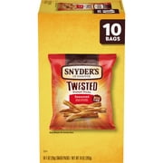Snyder's of Hanover, Twisted Seasoned Pretzel Sticks, 1 oz Snack Bags, 10 Ct