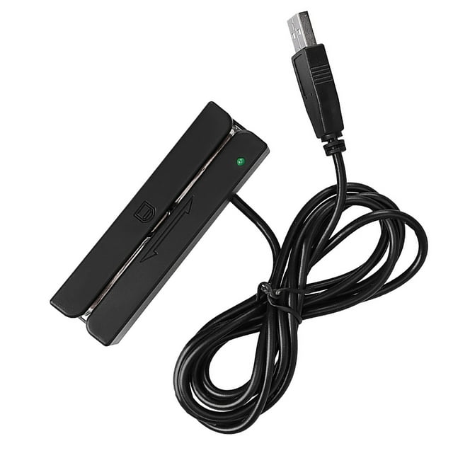Card Reader, Credit Card Reader, 3 Tracks Bi-directionally USB Card Reader Loyalty For POS