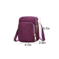 thumbnail image 3 of BAOPAI Ladies Mini Wallet Purse with 3 Zipper Layers and Shoulder Strap Durable Nylon Exterior Soft Polyester Lining for Secure Storage, 3 of 5