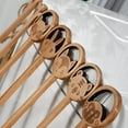 thumbnail image 5 of ABCISI Wooden Tea Spoons Coffee Spoon, Wooden Animal and Plant Shaped, 6 Pack Long Handle Coffee Mixing Honey Spoons for Kitchen Stirring Coffee Beverages Dessert (Leaf Design), 5 of 10