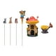 thumbnail image 3 of Figura de hongo Cola Micro resina Hada Decoración resina escultura animales estatuillas estilo A, 3 of 8