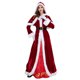 thumbnail image 5 of Disfraz navideño europeo y americano Vestido navideño de manga larga para mujer Papá Noel engrosado con chal Vestido de reina navideña, 5 of 5