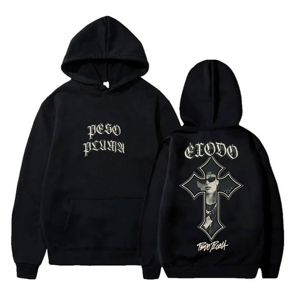Peso Pluma Exodo Cross Hoodies Tour Merch for Men Women Fashion Pullovers
