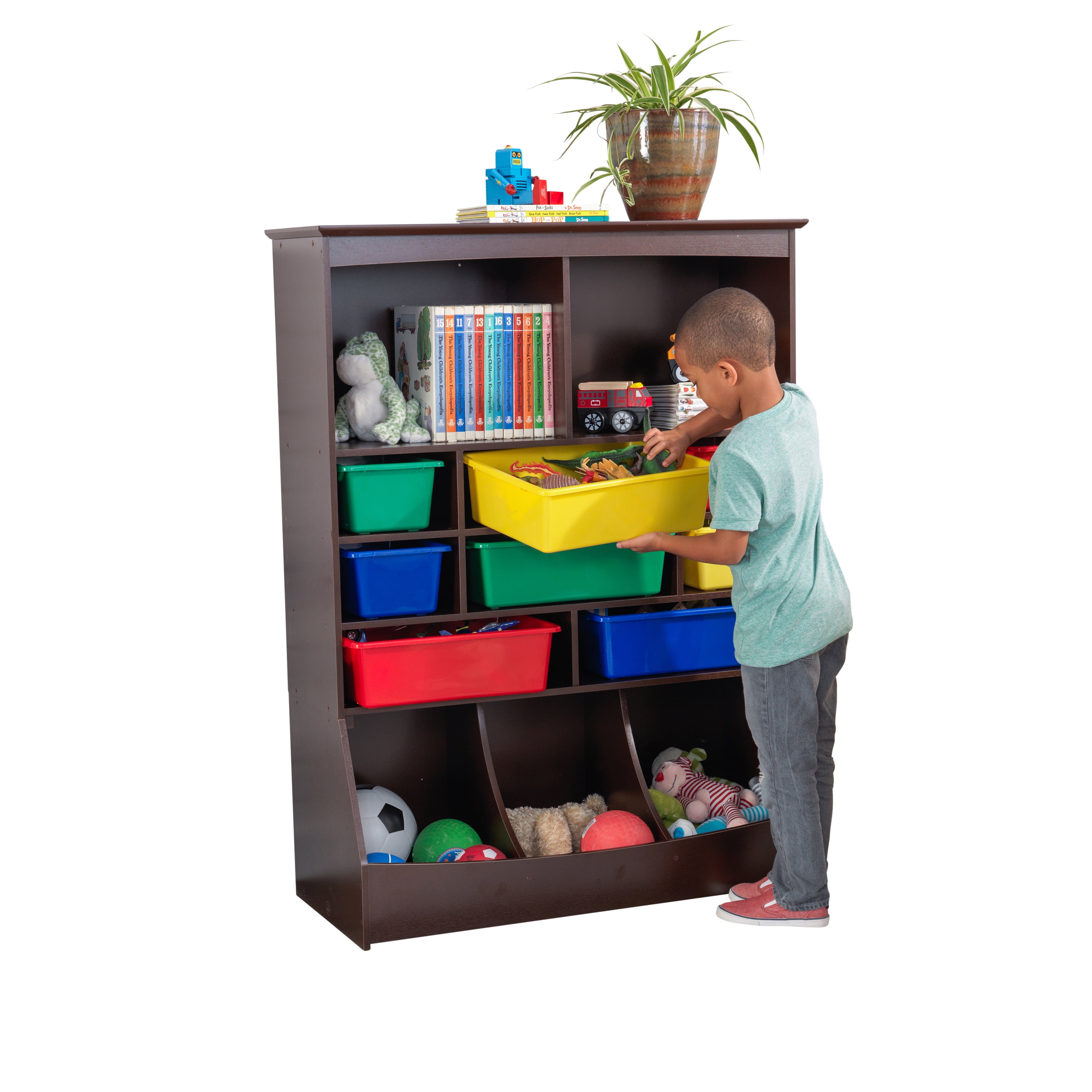 kidkraft wall storage unit white